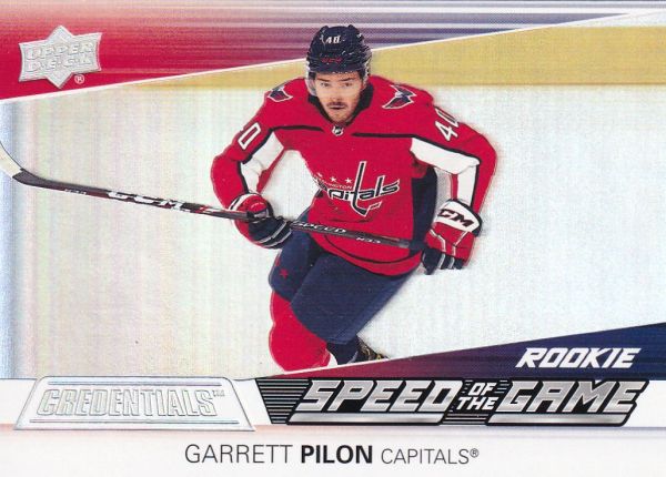 insert RC karta GARRETT PILON 21-22 Credentials Speed of the Game Rookie číslo SGR23